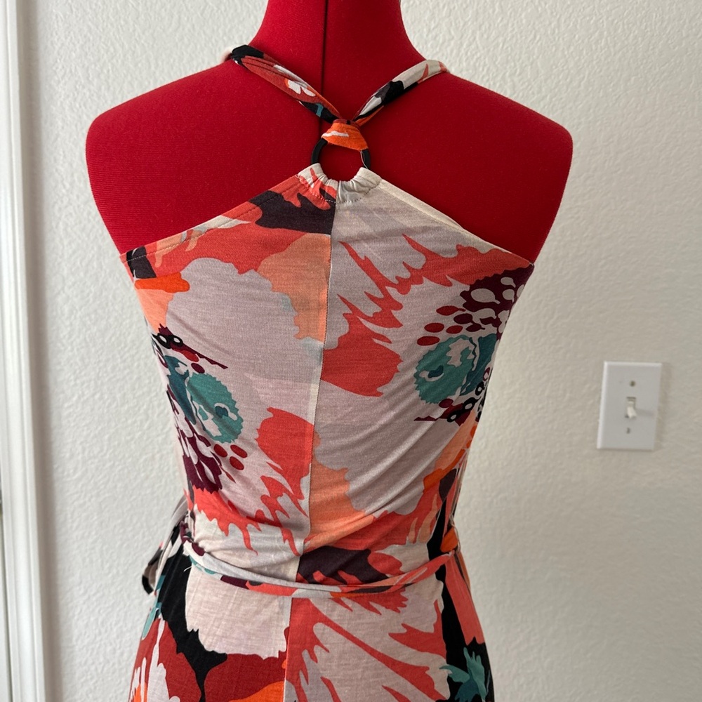 French Connection Elegant Multicolor Halter Maxi … - image 5